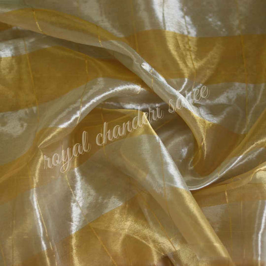 Golden Silk Zari Tissue Saree